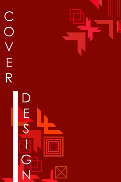 Vector Fondo Geométrico Abstracto Moderno Diseño Portada Folleto — Vector de stock