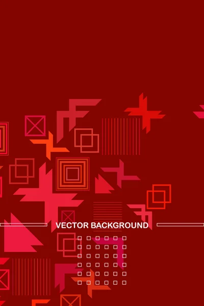 Vector Modern Abstract Geometric Background Brochure Cover Design — Stock Vector