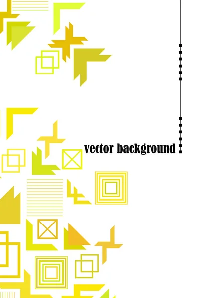 Vector Modern Abstract Geometric Background Brochure Cover Design — Stock Vector