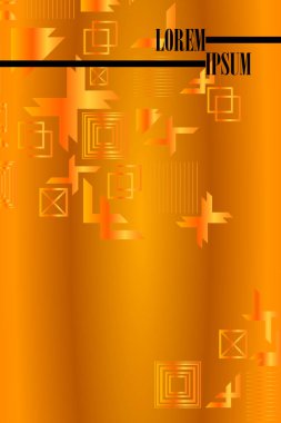 Parlak soyut degrade vektör iş deneyimi, iş broşürü kapak tasarımı