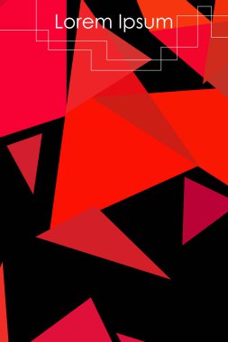 Soyut geometrik arka plan çokgenler, vektör, crystal afişler, posterler ile renkli.