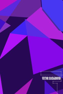 Soyut geometrik arka plan çokgenler, vektör, crystal afişler, posterler ile renkli.