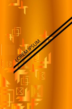 Parlak soyut degrade vektör iş deneyimi, iş broşürü kapak tasarımı