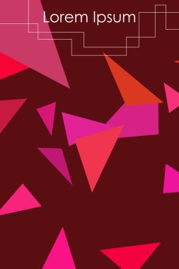 Soyut geometrik arka plan çokgenler, vektör, crystal afişler, posterler ile renkli.