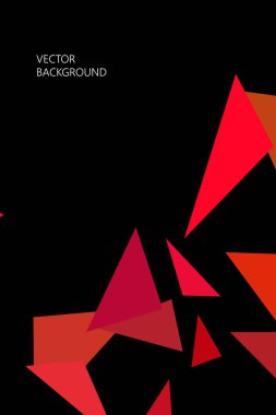 Soyut geometrik arka plan çokgenler, vektör, crystal afişler, posterler ile renkli.