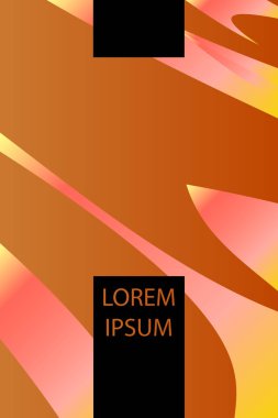 Renk 3d kağıt, sanat illüstrasyon. Vektör tasarım düzen afiş sunumlar, el ilanları, afişler ve Davetler için