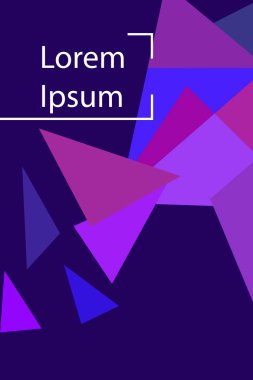 Soyut geometrik arka plan çokgenler, vektör, crystal afişler, posterler ile renkli.