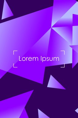 Poligonal soyut resim. Crystal afişler, posterler, geometrik arka planlar.