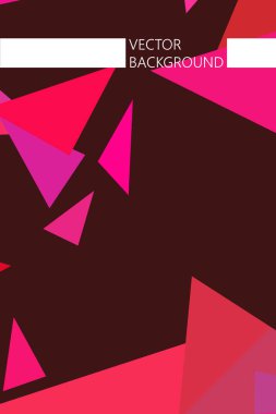 Soyut geometrik arka plan çokgenler, vektör, crystal afişler, posterler ile renkli.