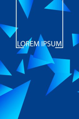 Poligonal soyut resim. Crystal afişler, posterler, geometrik arka planlar.