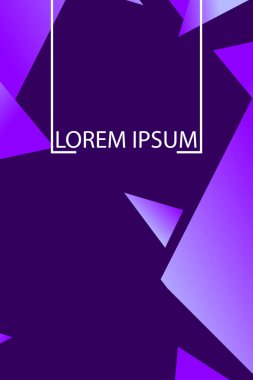 Poligonal soyut resim. Crystal afişler, posterler, geometrik arka planlar.