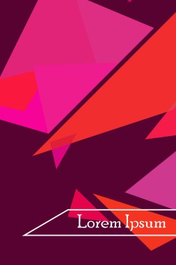 Soyut geometrik arka plan çokgenler, vektör, crystal afişler, posterler ile renkli.