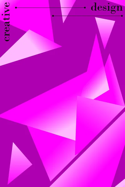 Polygonal Abstrakt Illustration Crystal Banderoller Affischer Geometriska Bakgrunder — Stock vektor