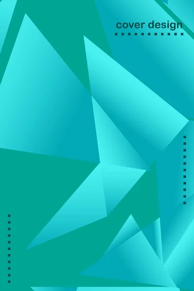 Polygonale Abstrakte Illustration Kristallbanner Poster Geometrische Hintergründe — Stockvektor