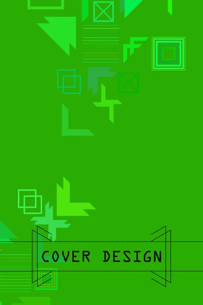 Vector Fondo Geométrico Abstracto Moderno Diseño Portada Folleto — Vector de stock