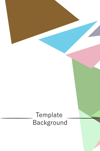 Fondo Geométrico Color Abstracto Con Polígonos Vector Pancartas Cristal Carteles — Vector de stock