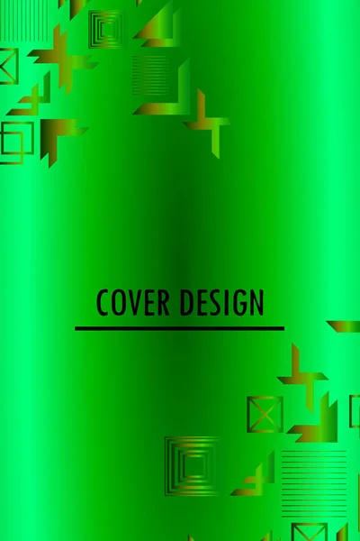 Luminoso Sfondo Astratto Gradiente Vettore Business Business Brochure Copertina Design — Vettoriale Stock