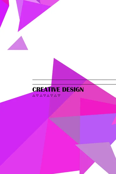 Fond Géométrique Abstrait Coloré Avec Polygones Vecteur Bannières Cristal Affiches — Image vectorielle
