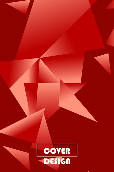Ilustración Abstracta Poligonal Banderas Cristal Carteles Fondos Geométricos — Vector de stock