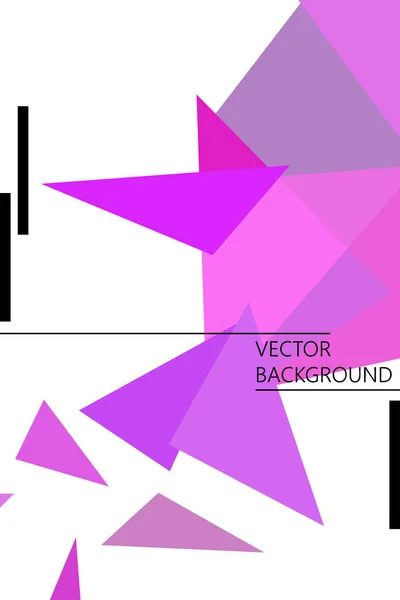 Warna Abstrak Latar Belakang Geometris Dengan Poligon Vektor Banner Kristal - Stok Vektor