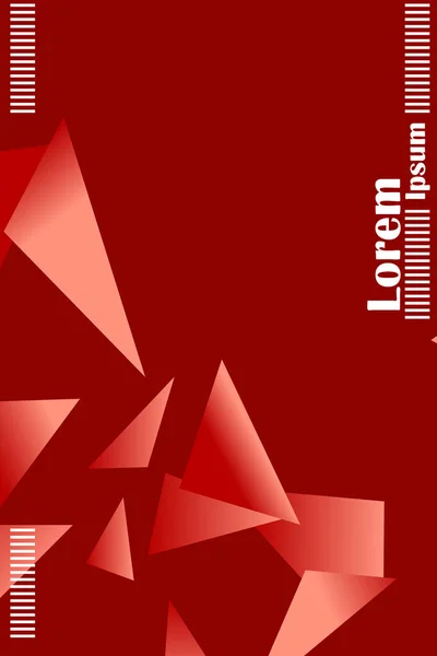Ilustrasi Abstrak Poligonal Kristal Banner Poster Latar Belakang Geometris - Stok Vektor