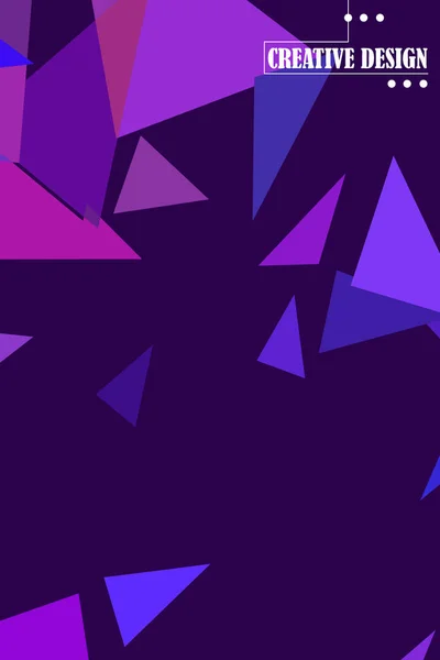 Abstrakti Värillinen Geometrinen Tausta Polygoneja Vektori Kristalli Bannerit Julisteita — vektorikuva