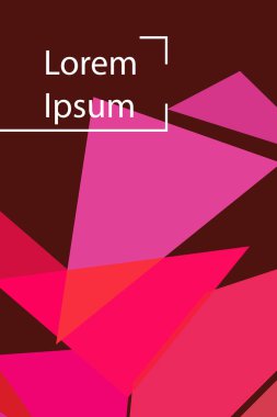 Soyut geometrik arka plan çokgenler, vektör, crystal afişler, posterler ile renkli.