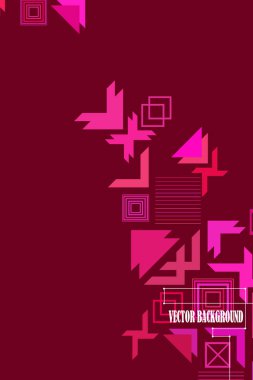 Modern soyut geometrik arkaplan vektörü, broşür kapağı tasarımı