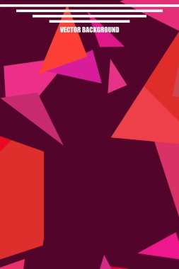 Soyut geometrik arka plan çokgenler, vektör, crystal afişler, posterler ile renkli.