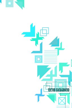 Modern soyut geometrik arkaplan vektörü, broşür kapağı tasarımı