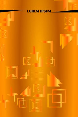 Parlak soyut degrade vektör iş deneyimi, iş broşürü kapak tasarımı