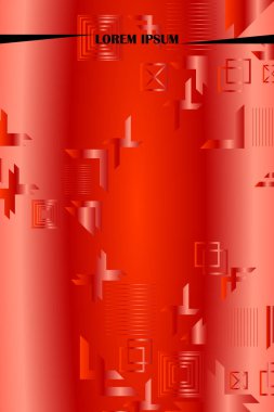 Parlak soyut degrade vektör iş deneyimi, iş broşürü kapak tasarımı