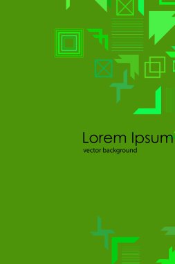 Modern soyut geometrik arkaplan vektörü, broşür kapağı tasarımı