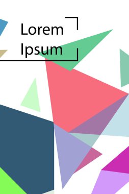 Soyut geometrik arka plan çokgenler, vektör, crystal afişler, posterler ile renkli.