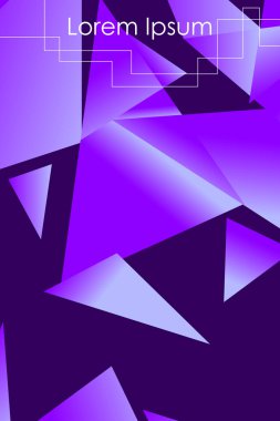 Poligonal soyut resim. Crystal afişler, posterler, geometrik arka planlar.