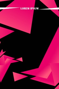 Poligonal soyut resim. Crystal afişler, posterler, geometrik arka planlar.