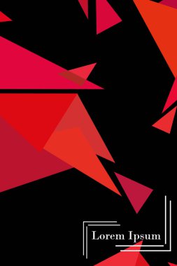 Soyut geometrik arka plan çokgenler, vektör, crystal afişler, posterler ile renkli.