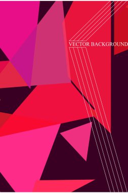Soyut geometrik arka plan çokgenler, vektör, crystal afişler, posterler ile renkli.