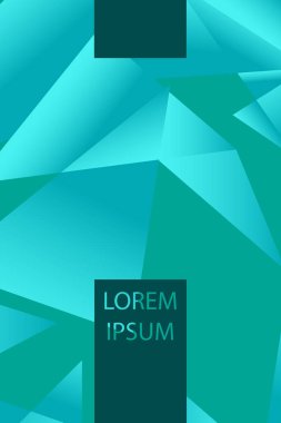 Poligonal soyut resim. Crystal afişler, posterler, geometrik arka planlar.