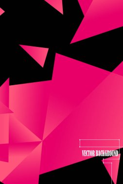 Poligonal soyut resim. Crystal afişler, posterler, geometrik arka planlar.