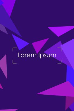 Soyut geometrik arka plan çokgenler, vektör, crystal afişler, posterler ile renkli.