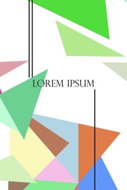 Soyut geometrik arka plan çokgenler, vektör, crystal afişler, posterler ile renkli.