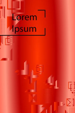 Parlak soyut degrade vektör iş deneyimi, iş broşürü kapak tasarımı