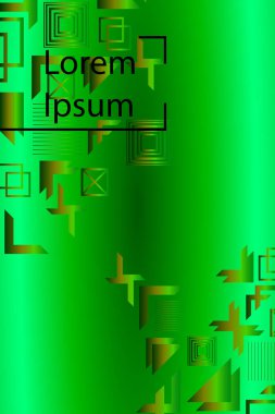 Parlak soyut degrade vektör iş deneyimi, iş broşürü kapak tasarımı