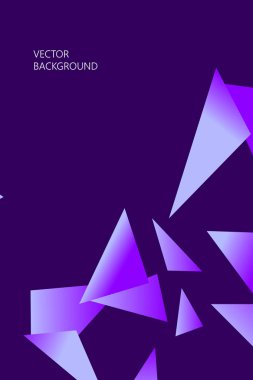 Poligonal soyut resim. Crystal afişler, posterler, geometrik arka planlar.