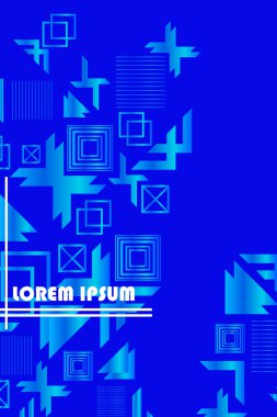 Parlak soyut degrade vektör iş deneyimi, iş broşürü kapak tasarımı