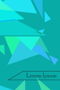 Soyut geometrik arka plan çokgenler, vektör, crystal afişler, posterler ile renkli.