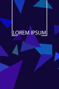 Soyut geometrik arka plan çokgenler, vektör, crystal afişler, posterler ile renkli.