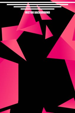 Poligonal soyut resim. Crystal afişler, posterler, geometrik arka planlar.