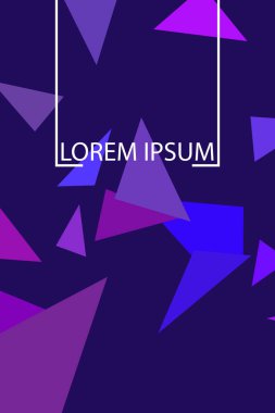 Soyut geometrik arka plan çokgenler, vektör, crystal afişler, posterler ile renkli.